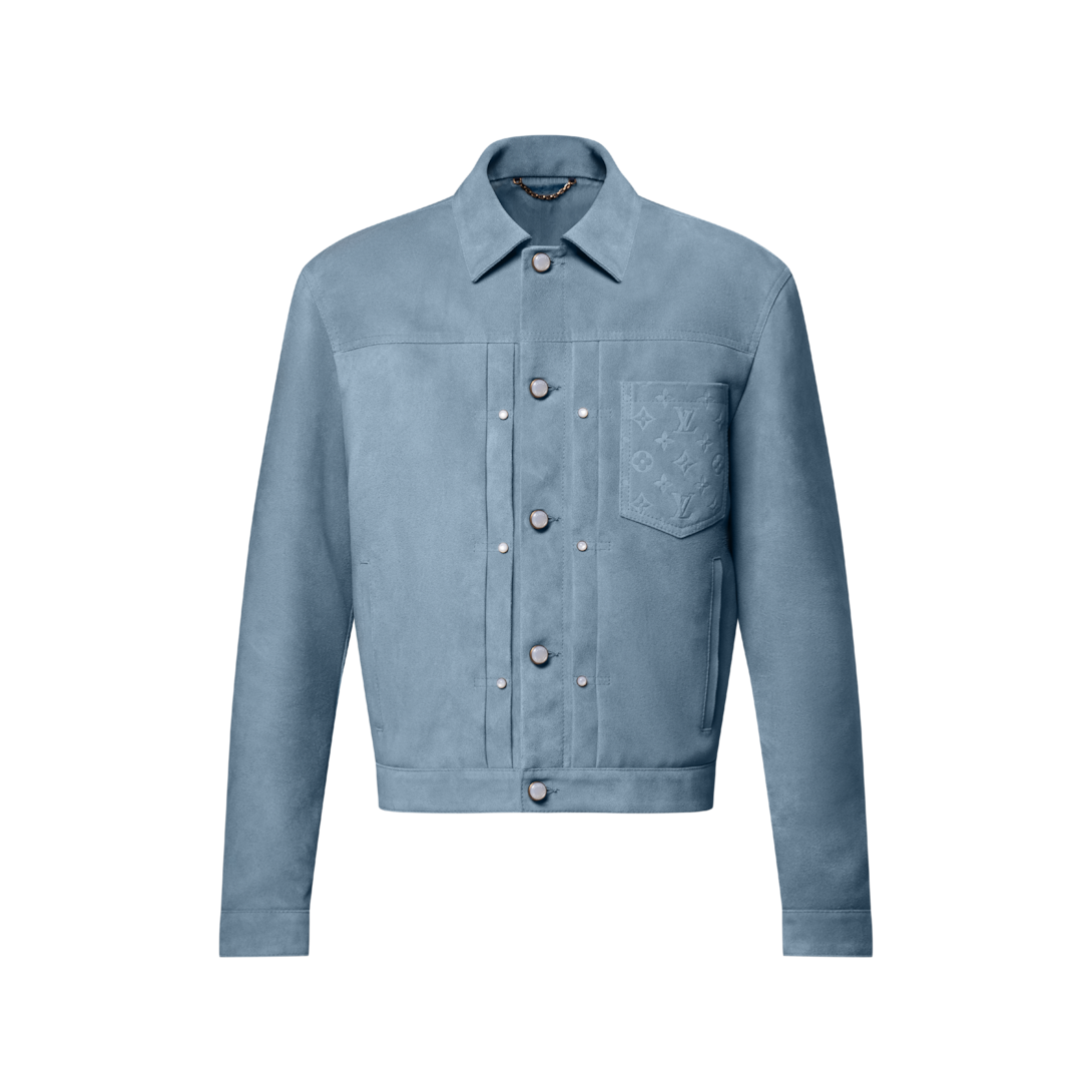 LOUIS VUITTON ジャケット サイズ38 Suede Leather Type II Trucker Jacket - High-End Ready-to-Wear